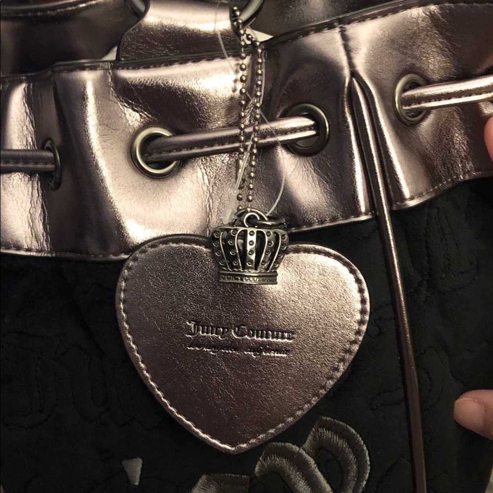 Juicy Couture Vintage Dreams black and silver daydreamer tote bag - Picture 4 of 7